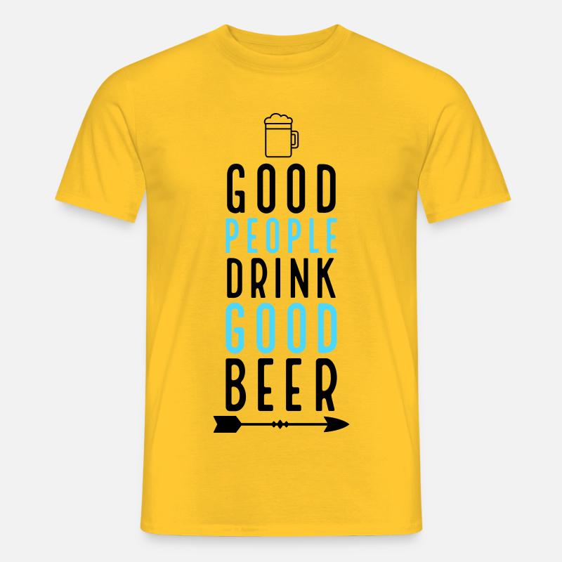 Bier - Männer T-Shirt - Gelb