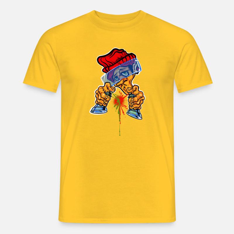Spray Can Master - Männer T-Shirt - Gelb