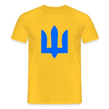 Ukraine - Männer T-Shirt - Gelb - Vorne - AI Model Male 178 dark (178cm)