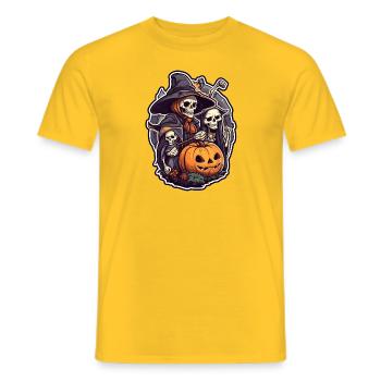 sorcière3 - T-shirt homme - jaune - Devant - AI Model Male 178 dark (178cm)