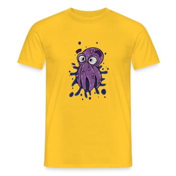 Calmar - T-shirt homme - jaune - Devant - AI Model Male 178 dark (178cm)