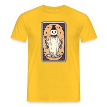 Happy Mind Tarot Card - Men's T-Shirt - yellow - Front - AI Model Male 178 dark (178cm)