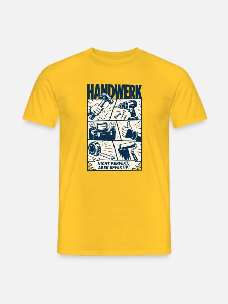 Fabriquer pas parfait mais efficace - T-shirt homme - jaune