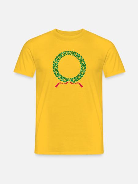 VICTORY LAUREL CROWN - Männer T-Shirt - Gelb