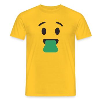 Émoticône Costume de Main Costume de Groupe de Carnaval - T-shirt homme - jaune - Devant - AI Model Male 178 dark (178cm)