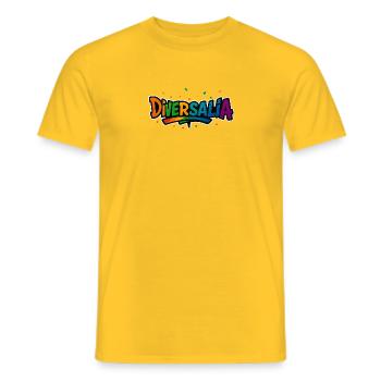 diversalia2026 - T-shirt homme - jaune - Devant - AI Model Male 178 dark (178cm)