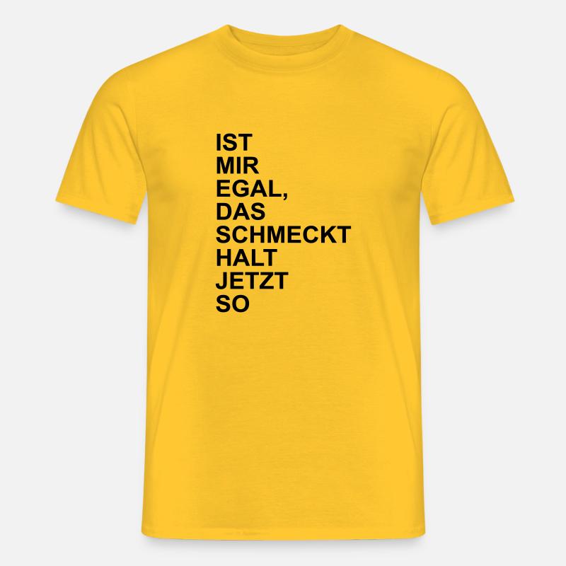 kochen - Männer T-Shirt - Gelb