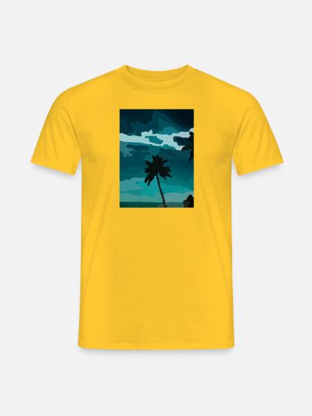 palm - Männer T-Shirt - Gelb
