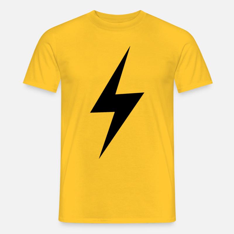 Blitz Flash - Männer T-Shirt - Gelb
