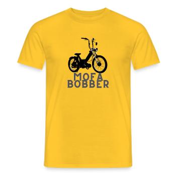 Mofabber / Moped / Moped - Men's T-Shirt - yellow - Front - AI Model Male 178 dark (178cm)