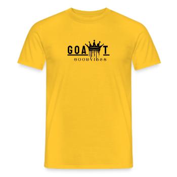 Goat Black edition - Männer T-Shirt - Gelb - Vorne - AI Model Male 178 dark (178cm)