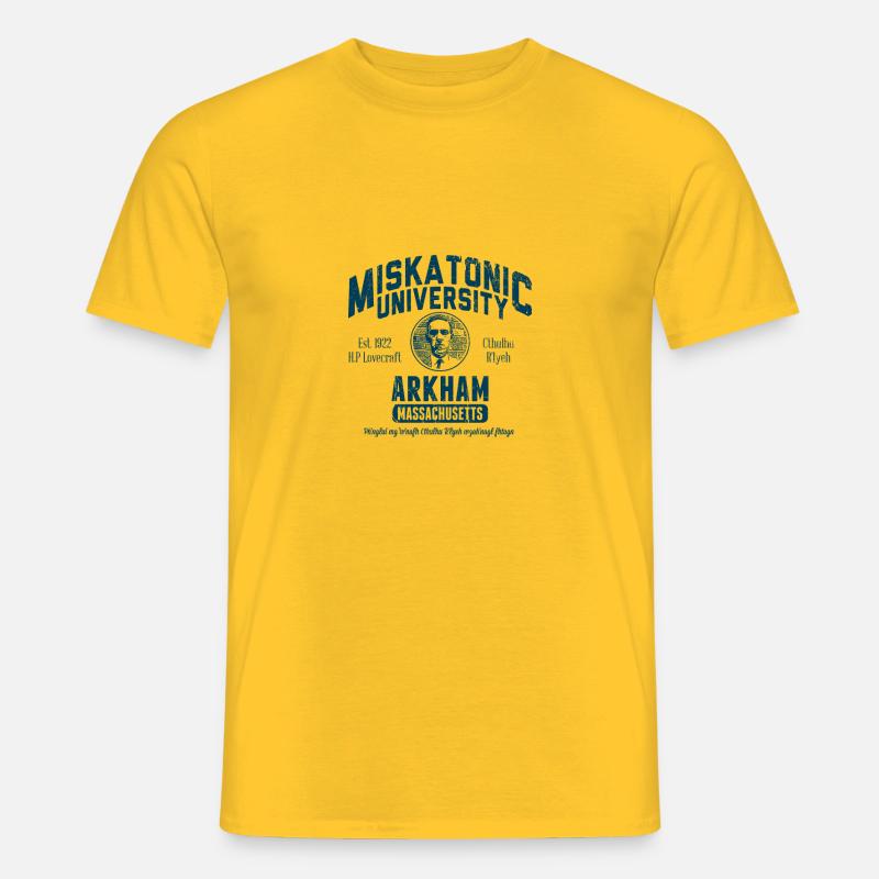 miskatonisch - Männer T-Shirt - Gelb