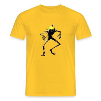 Halloween - Männer T-Shirt - Gelb - Vorne - AI Model Male 178 dark (178cm)