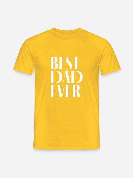 Best Dad Ever - Männer T-Shirt - Gelb