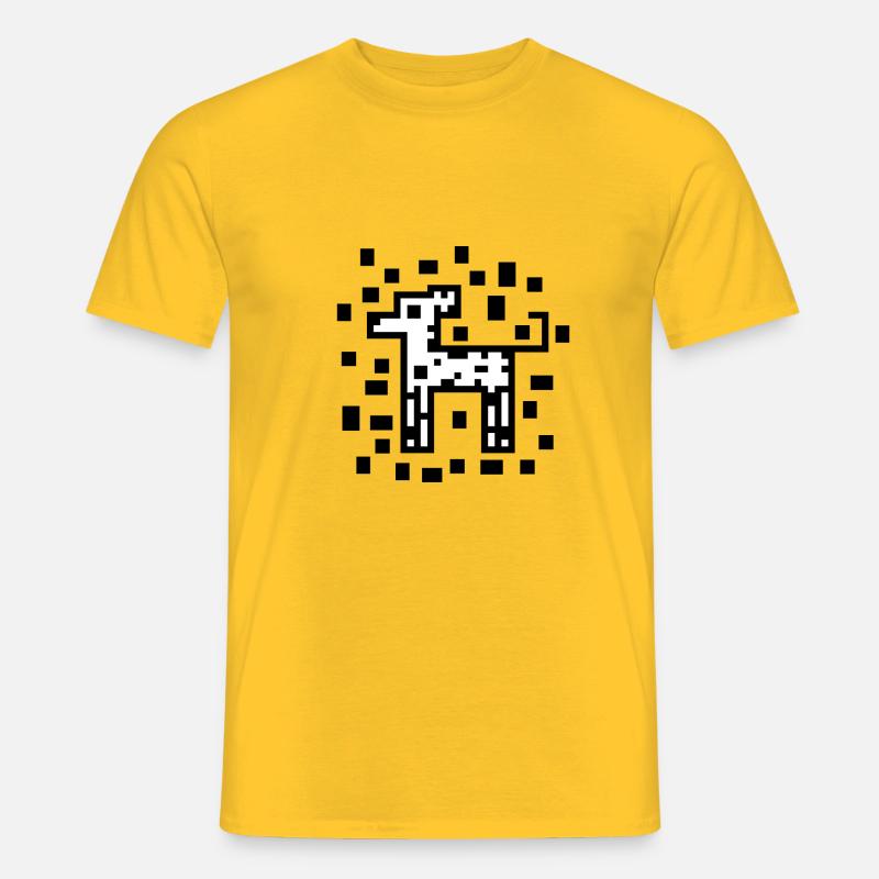 Dalmatinisches Muster - Männer T-Shirt - Gelb