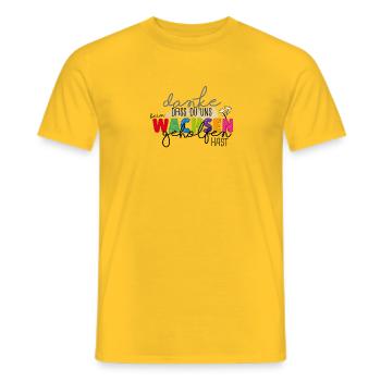 Danke fürs Wachsen - Männer T-Shirt - Gelb - Vorne - AI Model Male 178 dark (178cm)
