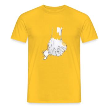 my children, my strength - Men's T-Shirt - yellow - Front - AI Model Male 178 dark (178cm)