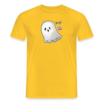 Boo Fantom - Mignon et grossier - T-shirt homme - jaune - Devant - AI Model Male 178 dark (178cm)