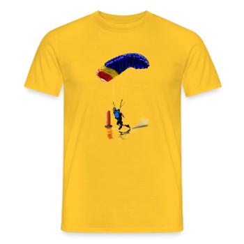 Swooping - Men's T-Shirt - yellow - Front - AI Model Male 178 dark (178cm)