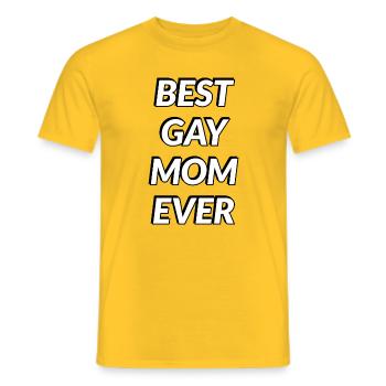 Beste schwule Mama aller Zeiten Pride-Parade - Männer T-Shirt - Gelb - Vorne - AI Model Male 178 dark (178cm)