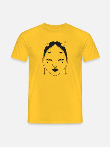 NOH mask 2 - Männer T-Shirt - Gelb