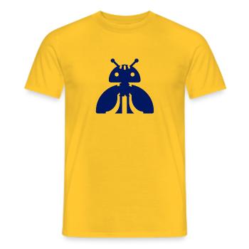 293 - T-shirt homme - jaune - Devant - AI Model Male 178 dark (178cm)