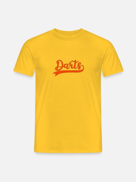 Darts - Männer T-Shirt - Gelb