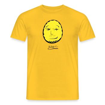 SMART - Männer T-Shirt - Gelb - Vorne - AI Model Male 178 dark (178cm)