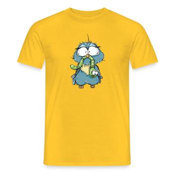 Baby Bird - Men's T-Shirt - yellow - Front - AI Model Male 178 dark (178cm)