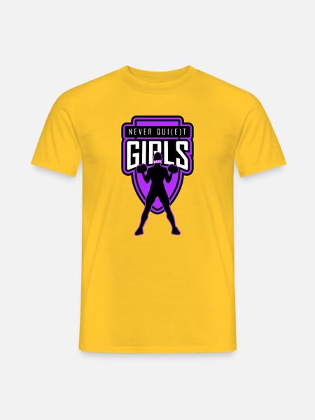 filles_jamais_tranquilles_unies - T-shirt homme - jaune