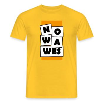 Nowawes - T-shirt homme - jaune - Devant - AI Model Male 178 dark (178cm)