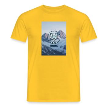 Mountain Irbis - Men's T-Shirt - yellow - Front - AI Model Male 178 dark (178cm)