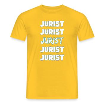 Jurist als Beruf - Männer T-Shirt - Gelb - Vorne - AI Model Male 178 dark (178cm)