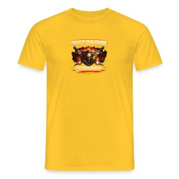 Bester Raider Deutschland - Männer T-Shirt - Gelb - Vorne - AI Model Male 178 dark (178cm)