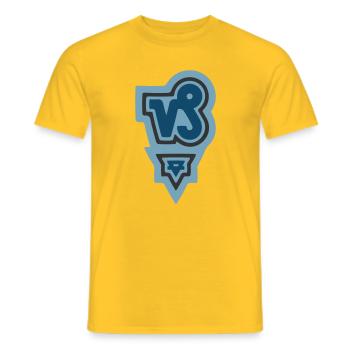 Tierkreis Stammes-Steinbock und Erde - Männer T-Shirt - Gelb - Vorne - AI Model Male 178 dark (178cm)