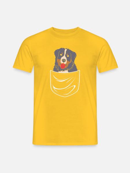 Berner Sennenhund - Männer T-Shirt - Gelb