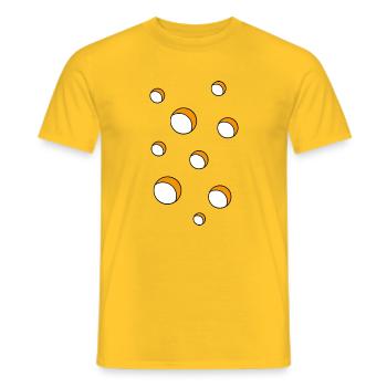 Swiss Cheese - Men's T-Shirt - yellow - Front - AI Model Male 178 dark (178cm)