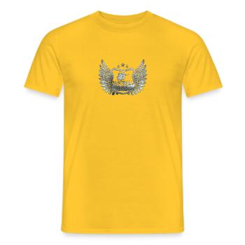 paintball - T-shirt homme - jaune - Devant - AI Model Male 178 dark (178cm)