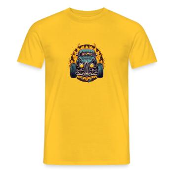 Turbo atomic 3 - Männer T-Shirt - Gelb - Vorne - AI Model Male 178 dark (178cm)