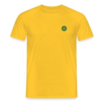 Kiwi embroidered - Men's T-Shirt - yellow - Front - AI Model Male 178 dark (178cm)