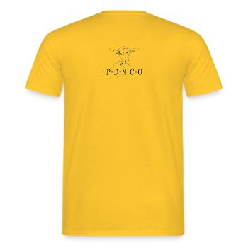 Podi Enfant - T-shirt homme - jaune - Dos - AI Model Male 178 dark (178cm)