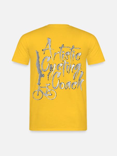 Kunstrad, Kunstradfahren, Hallenradsport, Coach  - Männer T-Shirt - Gelb