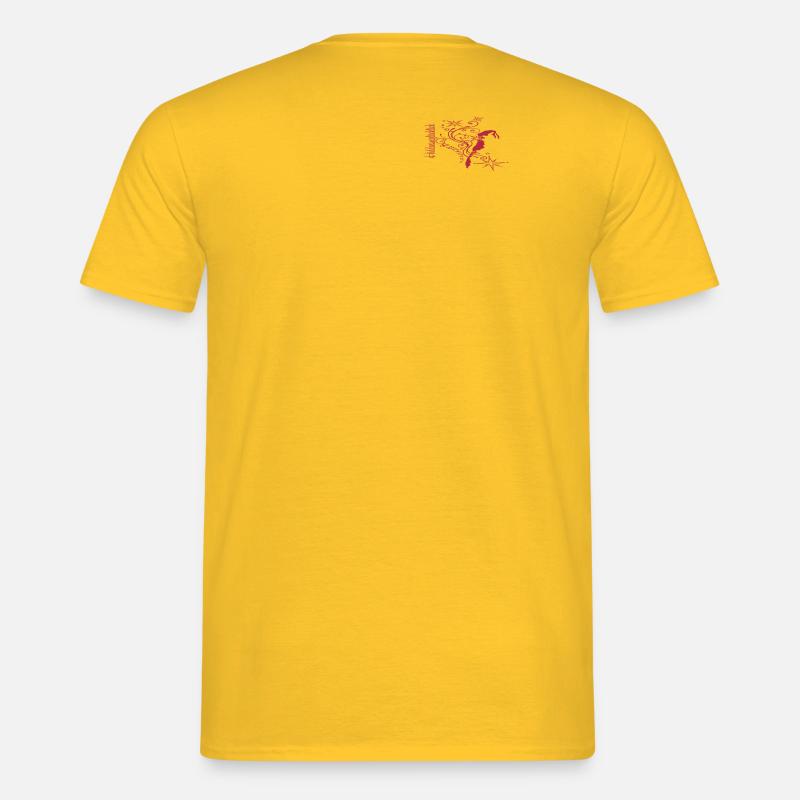 Hiddenseeglücklich logo - Männer T-Shirt - Gelb