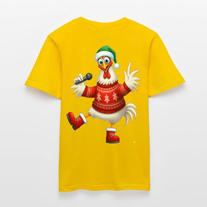 Pull de poule chantante de vacances T-shirt homme