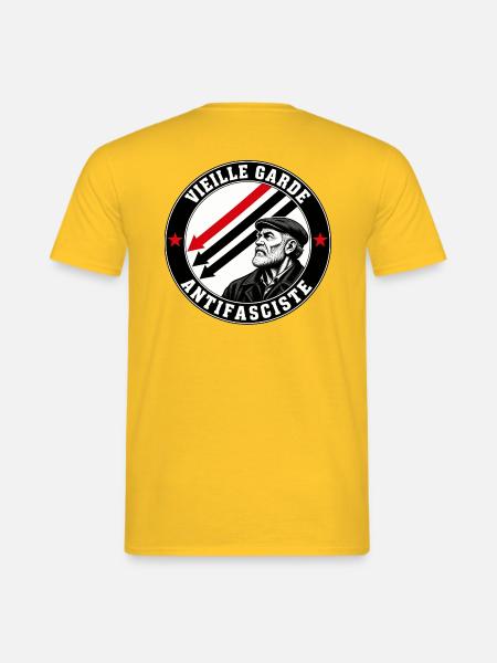 Antifaschistische Alte Garde - Männer T-Shirt - Gelb