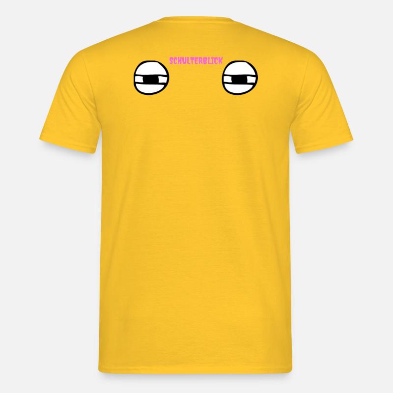 Schulterblick - Männer T-Shirt - Gelb