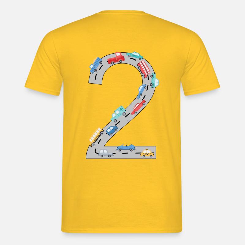 2. Geburtstag - Männer T-Shirt - Gelb