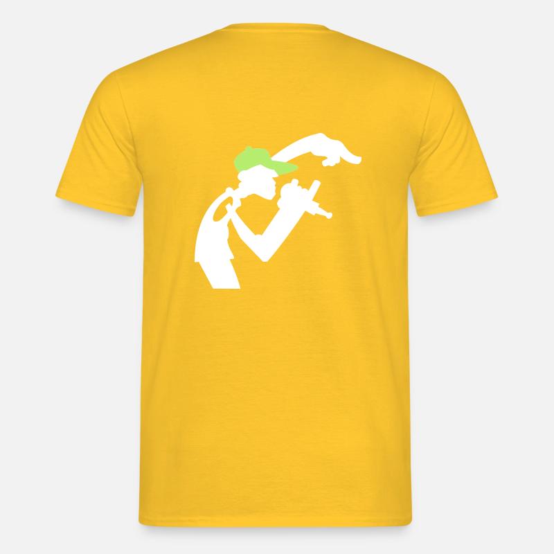 Rapper - Mænd T-shirt - gul