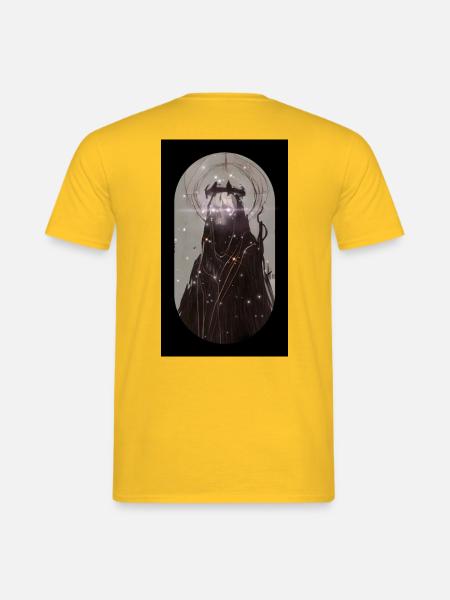 Totenkopf Geist mystisch - Männer T-Shirt - Gelb