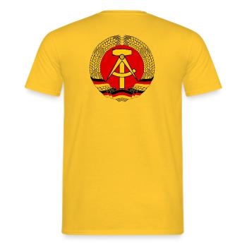 RDA - T-shirt homme - jaune - Dos - AI Model Male 178 dark (178cm)